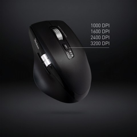 Mysz bezprzewodowa, akumulator, Dual 2xBT +USB2,4G Flying Scroll