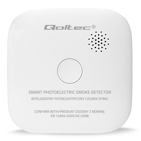 Bezprzewodowy czujnik dymu z baterią | alarm 85dB | LED