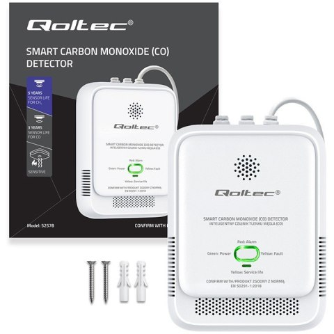 Czujnik tlenku węgla (czadu) | detektor CO | alarm 85dB | LED