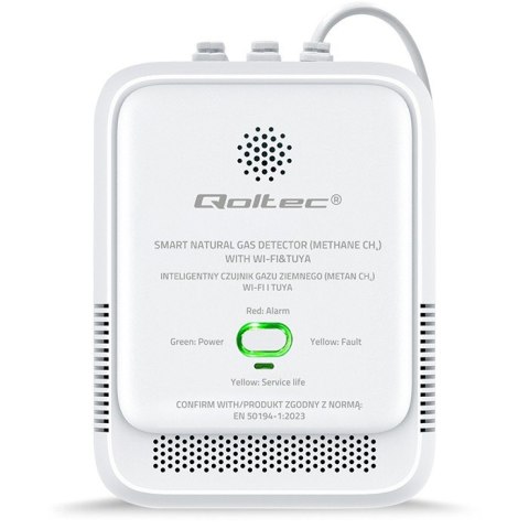 Czujnik wycieku gazu ziemnego | detektor CH4 | NG | Tuya | Wi-Fi | alarm 85dB | LED