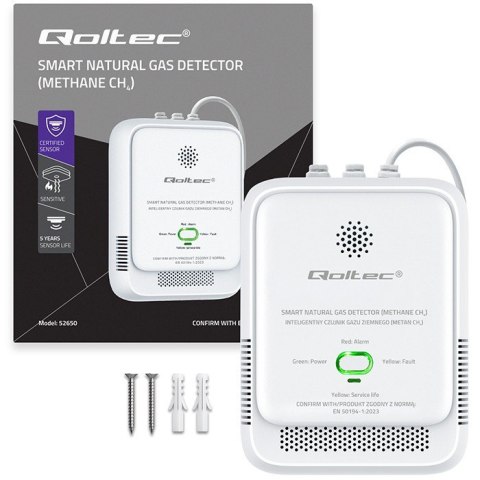 Czujnik wycieku gazu ziemnego | detektor CH4 | NG | alarm 85dB | LED