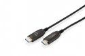 Kabel połączeniowy hybrydowy HDMI AOC | HDMI-A męski-męski | HDMI 2.1 | UHD-2 8K@60Hz | 48Gbps |HDR, eARC, HDCP 2.2, CEC | 90m