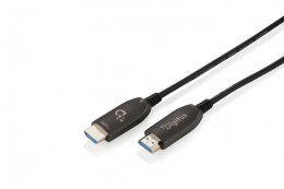 Kabel połączeniowy hybrydowy HDMI AOC | HDMI-A męski-męski | HDMI 2.1 | UHD-2 8K@60Hz | 48Gbps |HDR, eARC, HDCP 2.2, CEC | 90m