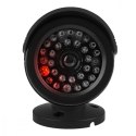 Zestaw dwóch atrap kamer tubowych IR1800 BT diody IR LED, zasilanie 2xAA, czarne, ABS