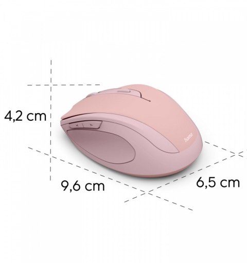 Mysz bezprzewodowa WM-400 różowa