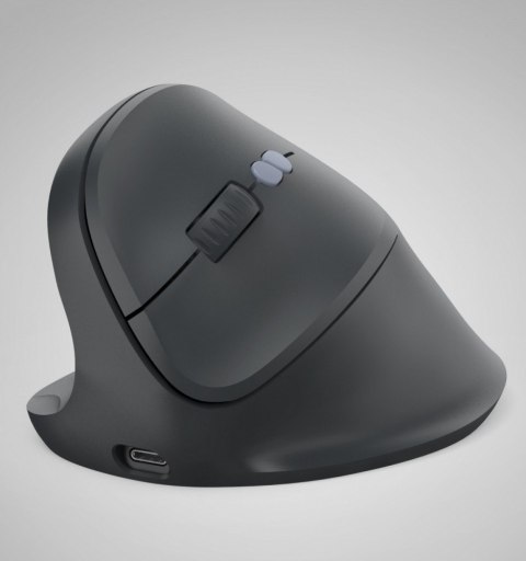 Mysz ergonomiczna EWM-600 czarna dla leworęcznych