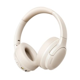 Słuchawki nauszne bluetooth 6.0 BASS LITE beżowe