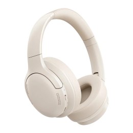 Słuchawki nauszne bluetooth 6.0 BASS LITE beżowe