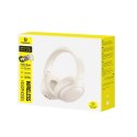Słuchawki nauszne bluetooth 6.0 BASS LITE beżowe