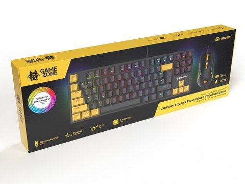 Zestaw mysz i klawiatura mechaniczna Gamezone Hornet87 USB