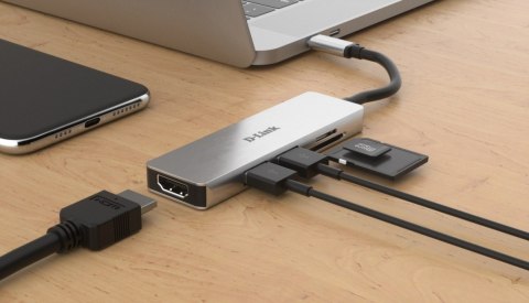 D-Link DUB-M530 HUB USB-C USB 3.0 HDMI SD/microSD
