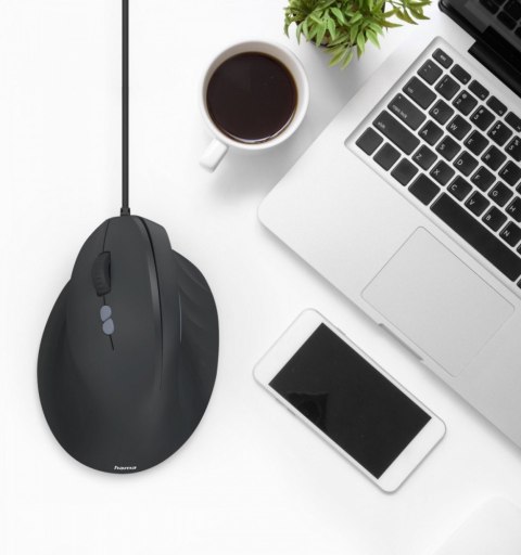Mysz ergonomiczna przewodowa ECM-500 dla leworęcznych