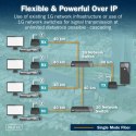 Przedłużacz (extender) światłowodowy HDMI 4K/60Hz z KVM USB 1.1 przez IP 1G lub do 40km/300m, max. 253 odbiorniki, HDMI Loop-Out