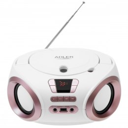 Radio Boombox CD MP3 AD1181 biało-miedziany
