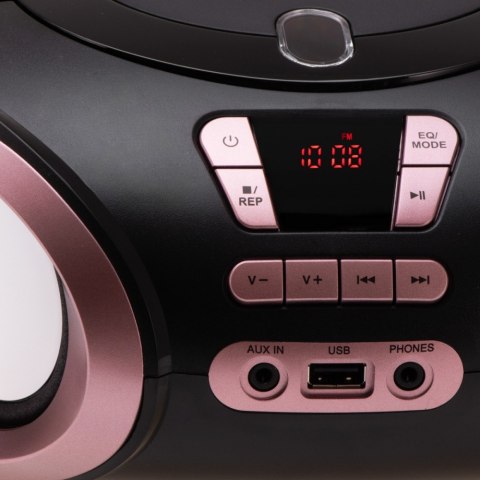 Radio Boombox CD MP3 AD1181 czarno-miedziany