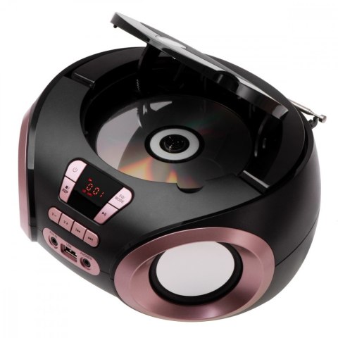 Radio Boombox CD MP3 AD1181 czarno-miedziany