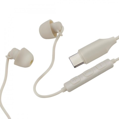 Słuchawki dokanałowe Calm usb-c piaskowe