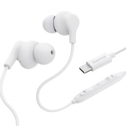 Słuchawki douszne Curly USB-C białe