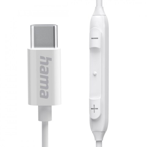 Słuchawki douszne Curly USB-C białe