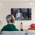 Słuchawki nauszne przewodowe TV czarne
