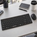 ZESTAW BEZPRZEWODOWY KLAWIATURA SLIM + MYSZ 2,4 GHz EK122K LIBERTY CZARNY