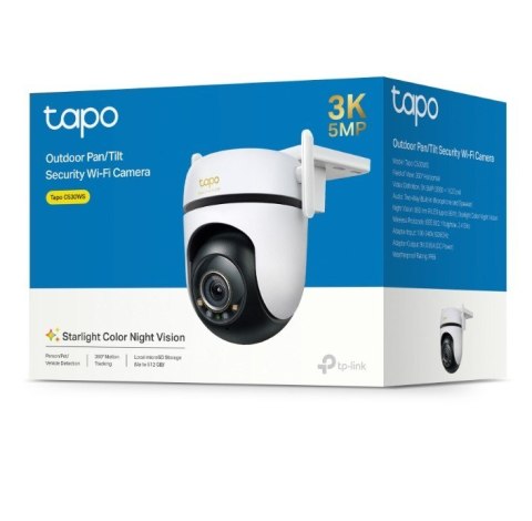 Kamera Outdoor Pan/TiltSecurity Wi-Fi 	Tapo C530WS 3K 5MP (2880x1620), 2.4 GHz, 2 × External Antennas, 1 × Ethernet Port