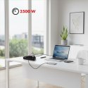 Listwa zasilająca MCE389 B 6 gniazd 4xUSB-A, 1xUSB-C 110-240V AC 50/60Hz, 2.1A max 2500W, czarna