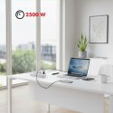 Listwa zasilająca MCE389 W 6 gniazd 4xUSB-A 1xUSB-C 110-240V, AC 50/60Hz, 2.1A max 2500W biała