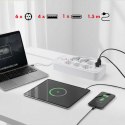 Listwa zasilająca MCE389 W 6 gniazd 4xUSB-A 1xUSB-C 110-240V, AC 50/60Hz, 2.1A max 2500W biała