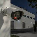 Zestaw dwóch atrap kamer IR1800 WT białe, zasilanie 2xAA, ABS, diody IR LED