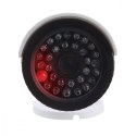 Zestaw dwóch atrap kamer IR1800 WT białe, zasilanie 2xAA, ABS, diody IR LED
