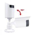 Zestaw dwóch atrap kamer IR1800 WT białe, zasilanie 2xAA, ABS, diody IR LED