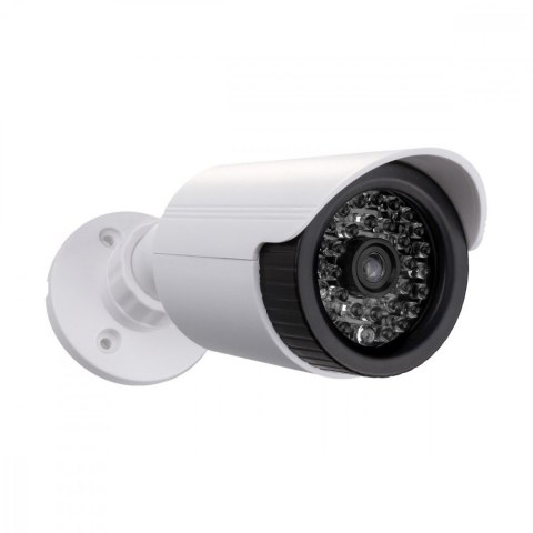 Zestaw dwóch atrap kamer IR1800 WT białe, zasilanie 2xAA, ABS, diody IR LED