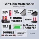 ADSA-M2C22L Stacja dokująca USB-C 3.2 Gen2x2 - 2 x NVMe M.2 20Gbps