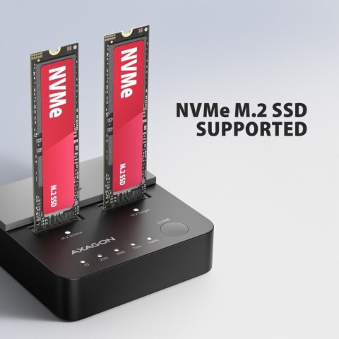 ADSA-M2C22L Stacja dokująca USB-C 3.2 Gen2x2 - 2 x NVMe M.2 20Gbps