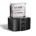 ADSA-SC Stacja dokująca, USB 3.2 Gen 1 - 2x SATA 6G 2.5"/3.5" SSD/HDD CLONE DUAL