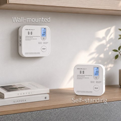 Czujnik tlenku węgla (czadu) | detektor CO | TUYA | Wi-Fi | LED