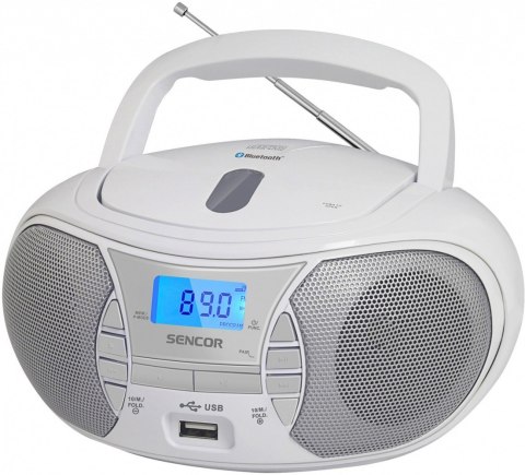 Radio z odtwarzaczem CD SPT 2700 Biale CD//BT/MP3/USB/Radio FM