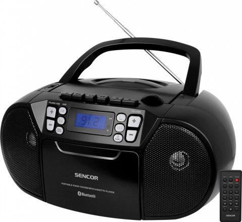 Radiomagnetofon z CD SPT 3907B czarny MP3, USB, AUX, Bluethooth