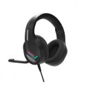 Słuchawki TACTIC 40 RGB mikrofon wired czarne