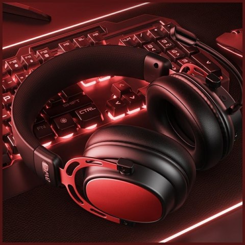 Słuchawki nauszne AT36 bluetooth 5.4 mikrofon czarne