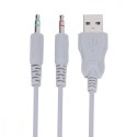 Słuchawki nauszne LUMI 40 wired białe