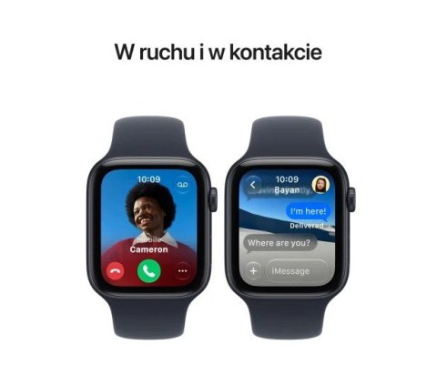 Smartwatch Watch SE 3 GPS, koperta 40mm z aluminium w kolorze księżycowej poświaty, pasek sportowy w kolorze piaskowym - rozmiar